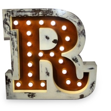 Напольный светильник LETTER R GRAPHIC