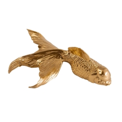 Часы настенные интерьерные бесшумные большие Goldfish 3d 3д Terra Design CTFX0203