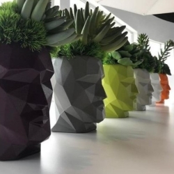 Кашпо Adan Nano матовое бронзовое