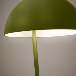 Торшер Catlar из ясеня и металла, окрашенный в зеленый цвет