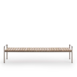 Журнальный столик Onsen 153 с деревянной столешницей