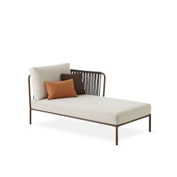 Уличный модульный шезлонг ручной работы Nido правый