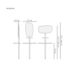 Консоль с зеркалом Nomon-home MOMENTOS RECIBIDOR (орех)