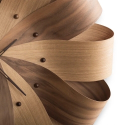 Часы Nomon Brisa (корпус - орех и дуб/ стрелки - орех/ деления - орех) D=52 cm