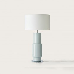 Настольная лампа Noa хромированный металл + белый абажур 801011/41