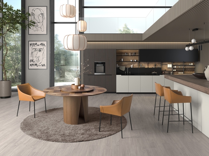 Стул 4144/DC931A коричневый из экокожи