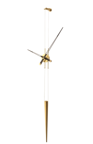 Часы Nomon PENDULO GOLD N  (основа - полированная латунь/стрелки - венге, маятник - латунь) D=74см, H-max.=400см