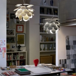 Люстра Discoco 35 см серая