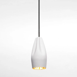 Подвесной светильник Pleat Box 13 LED бело-золотой