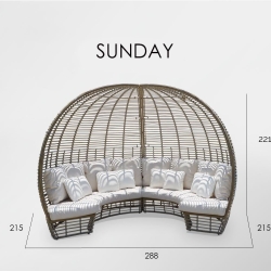 Беседка Sunday WHITE mushroom