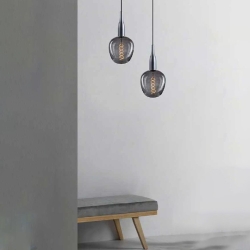 Подвесной светильник C1012 + B055 дымчатый плафон