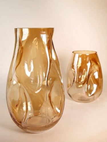 Ваза стеклянная для цветов и сухоцветов 27,5 см Terra Design TDVMG02