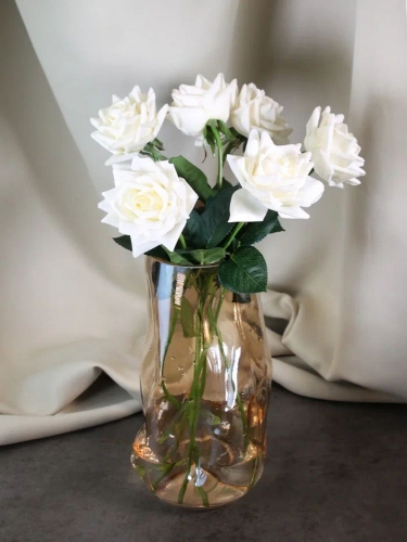 Ваза стеклянная для цветов и сухоцветов 27,5 см Terra Design TDVMG02