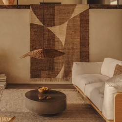 Абажур для подвесного светильника Bisbal с натуральной отделкой, 80 см