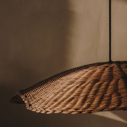 Абажур для подвесного светильника Bisbal с натуральной отделкой, 80 см