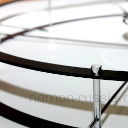 Часы Nomon DOBLE O N, (основание - венге/стрелки - венге) , D=70см Н=80см