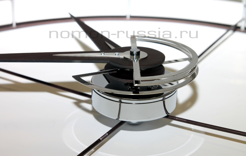 Часы Nomon DOBLE O N, (основание - венге/стрелки - венге) , D=70см Н=80см