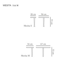 Столик-консоль Nomon-home MOMENTOS MESITA M (орех)