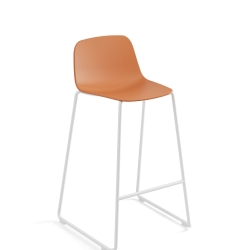 Барный стул Maarten Sled Counter Stool Base пластиковая низкая спинка
