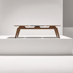 Столик Mixta Trio 2S орех / 1S мрамор