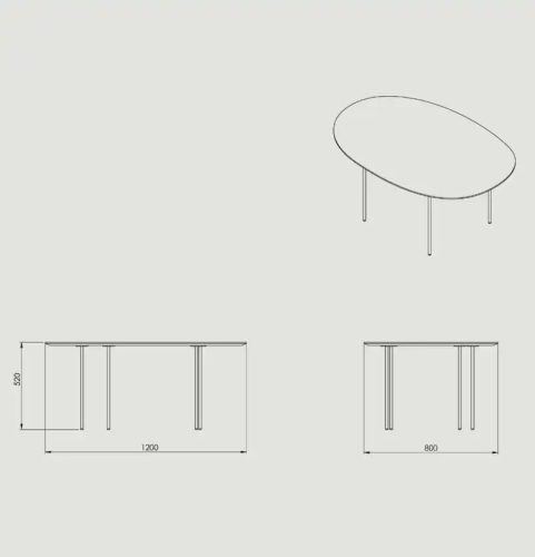 Приставной стол Droplets 1805Y