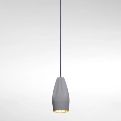 Подвесной светильник Pleat Box 13 LED серо-золотой