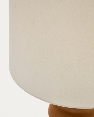 Madsen Настольная лампа терракотовая с белым абажуром