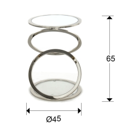 Столик приставной Aros Ø45 сталь