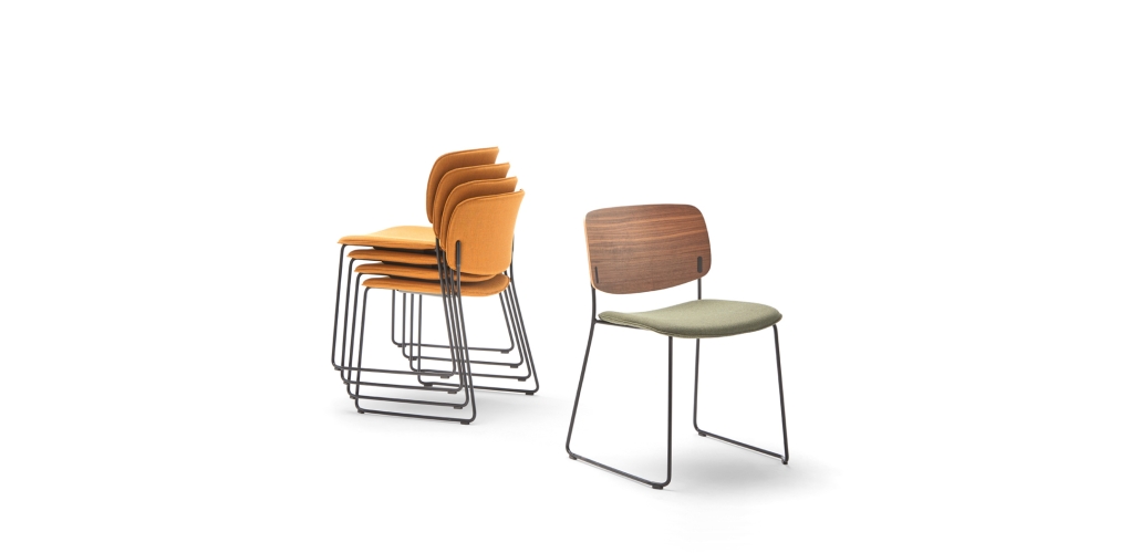 Стул Aryn wood мягкий на ножках