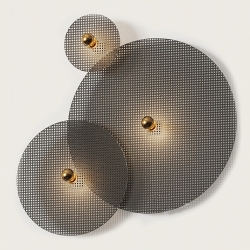 Бра Tan Tan A1053/10 см золотой металл + 1125/30 см черный ротанг