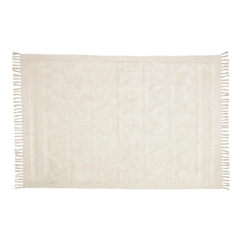 Ковер Dabria из 100% хлопка бежевого цвета 140 x 200 см