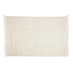 Ковер Dabria из 100% хлопка бежевого цвета 140 x 200 см