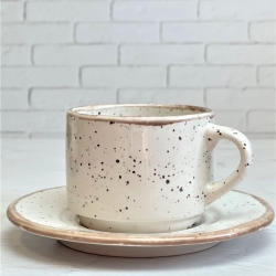 Кружка чашка чайная пара с блюдцем 200 мл Terra Design TKCapB2113