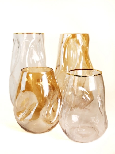 Ваза стеклянная для цветов и сухоцветов 18,5 см Terra Design TDVMG12