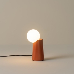 Настольная лампа Land 22 см терракотовый