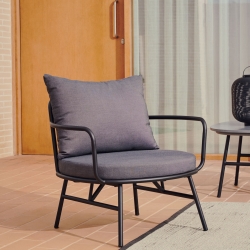 Bramant Кресло из стали с черной отделкой