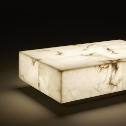 Журнальный столик Yaiza алебастр с подсветкой