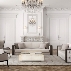 Журнальный столик Yaiza алебастр с подсветкой