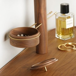 Туалетный столик Nomon-home TOCADOR (орех/латунь)