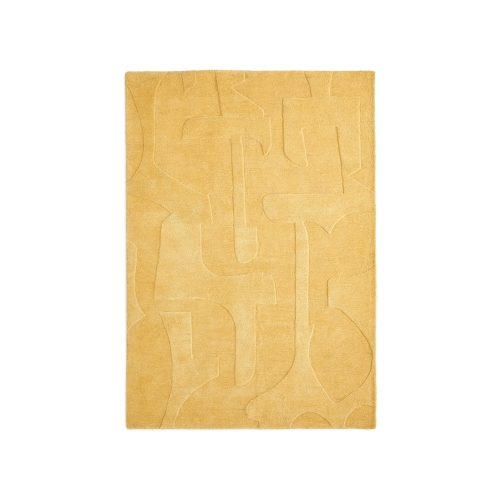 Maie Ковер горчичного цвета из шерсти и вискозы 160 x 230 см