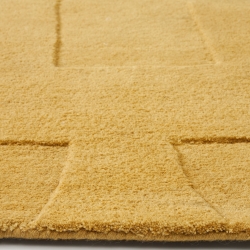 Maie Ковер горчичного цвета из шерсти и вискозы 160 x 230 см