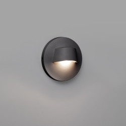 Уличный настенный светильник Brow темно-серый