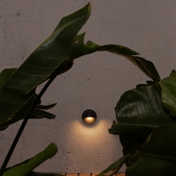 Уличный настенный светильник Brow темно-серый