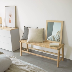 Скамья Beida из массива тика, 120 см