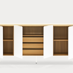 Сервант Arista 4D3Dr белый