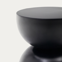 Rachel Приставной столик из металла с черной отделкой Ø 30,5 см