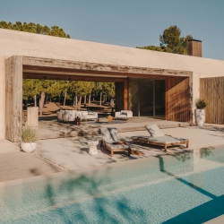 Sorells 5-местный угловой садовый диван из алюминия с зеленой отделкой