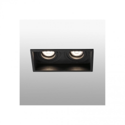 Встраиваемый регулируемый светильник Hyde черный 2L GU10