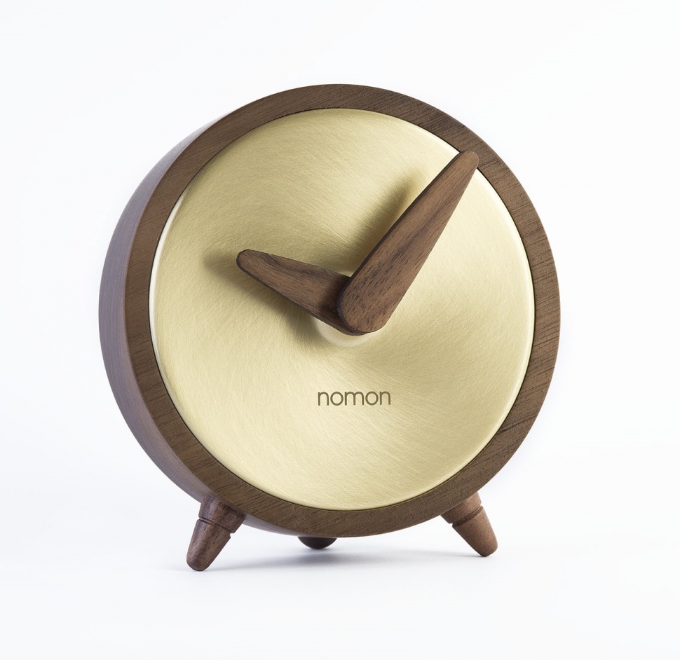 Настольные часы Nomon Atomo, золото