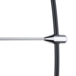 Часы Nomon  BILBAO L (основание - черный фиберглас/стрелки - черный лак/центр - хромированная сталь). D=105см, H=110см